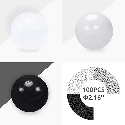 Miniatura 7 de Heopeis Pelotas de plástico sin BPA, sin ftalatos, no tóxicas para niños, para fiestas, fiestas de cumpleaños y piscina, tienda de campaña.