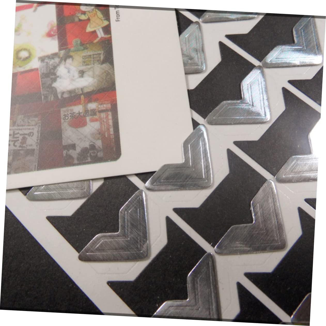 HAPINARY Photo Corner Stickers 15 Sheets 24pcs/Sheet Self-Adhesive Scrapbook Decor for DIY Album Frame