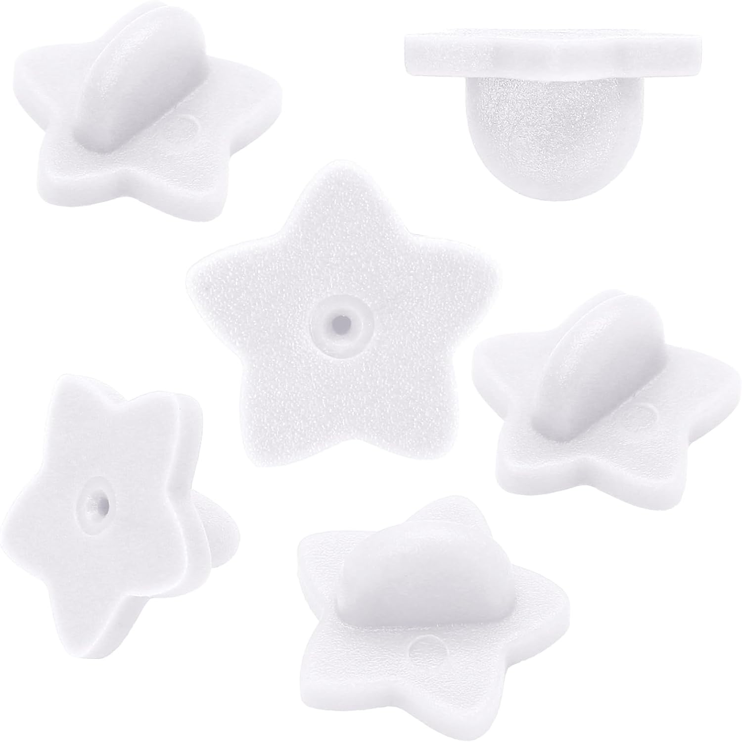 100 Pack Star Shape Rubber Pin Backs, Lapel Pin Backing Locking Pin Keepers, Brooch Holder for Uniform Badge Hat Tie（Gold）
