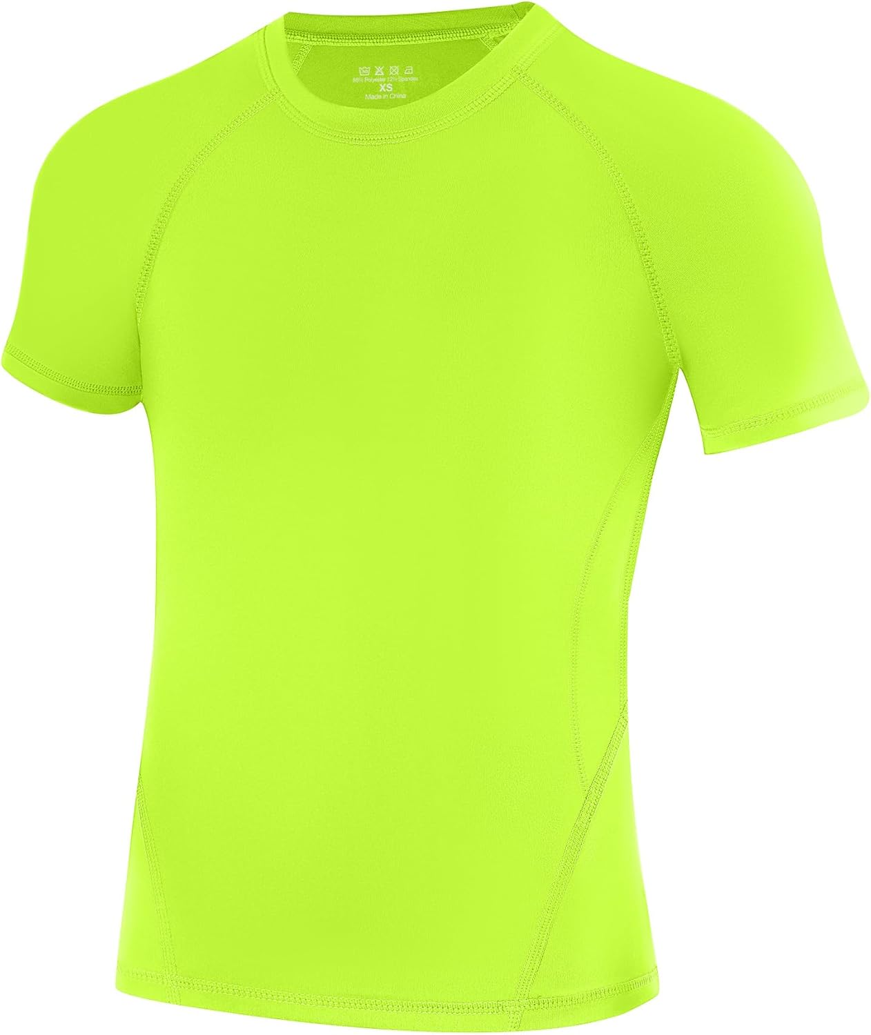 Runhit Boys Compression Shirt Short Sleeve Youth Football Basketball Undershirt Kids Athletic Quick Dry Base Layer T-Shirt