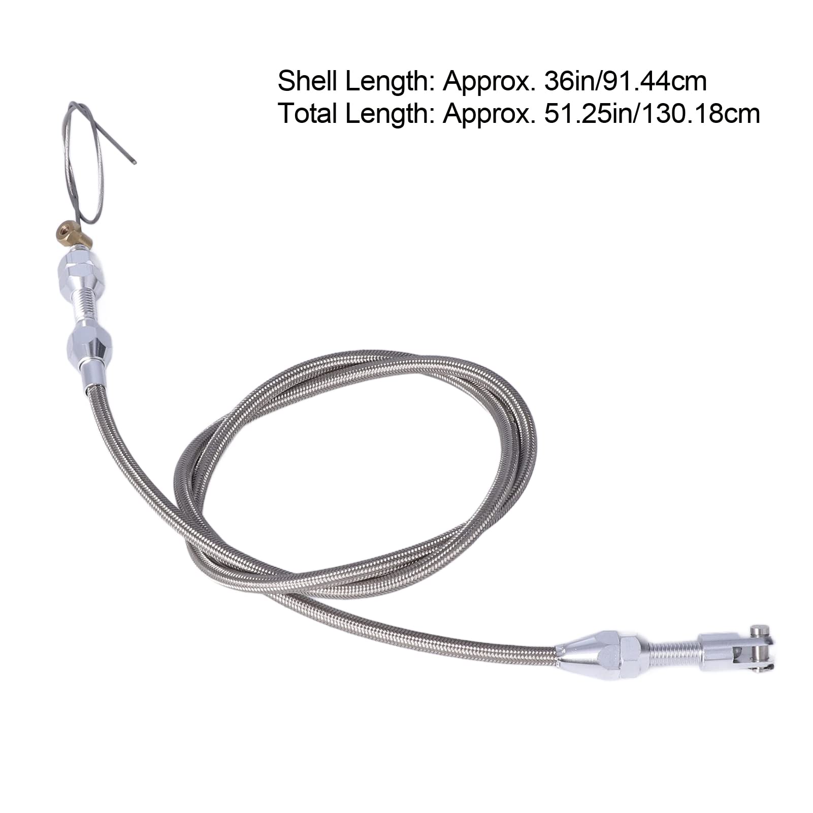 Cable de acelerador Torvex, cable de control de cable de acelerador de acero inoxidable de 36 pulgadas compatible con motores LS1 4.8L 5.3L 5.7L 6.0L
