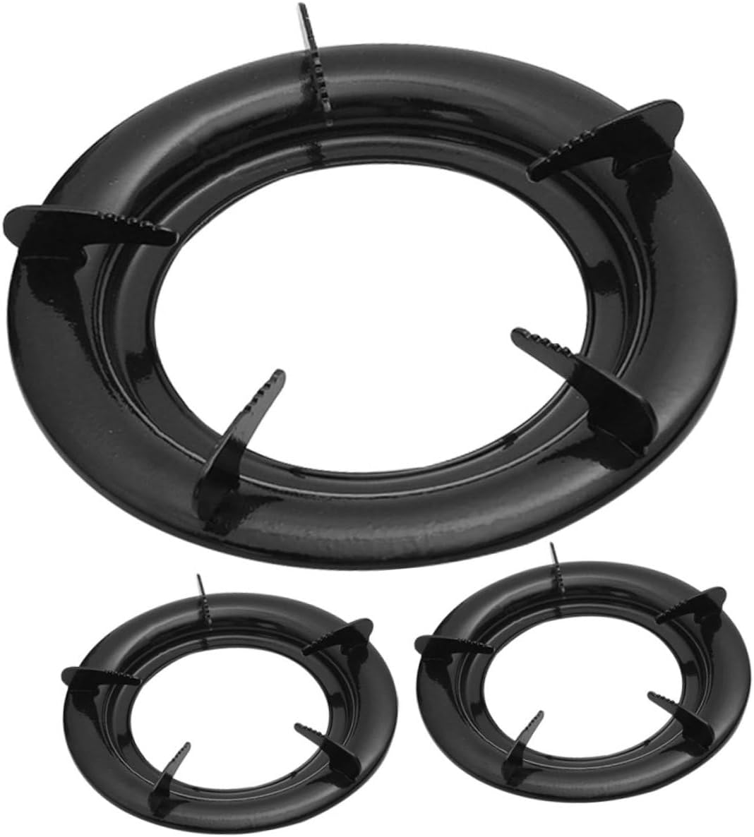 3-Piece Gas Stove Rack Set Replaceable Wok Support Rings Compact and Wear-Resistant Wok Racks for Daily Use in Kitchen Supplies