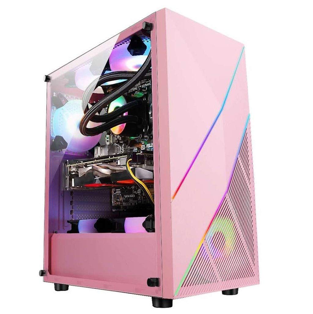 HDYD Gaming Case,Mid-Tower PC Gaming Case ATX/M-ATX/ITX-Front