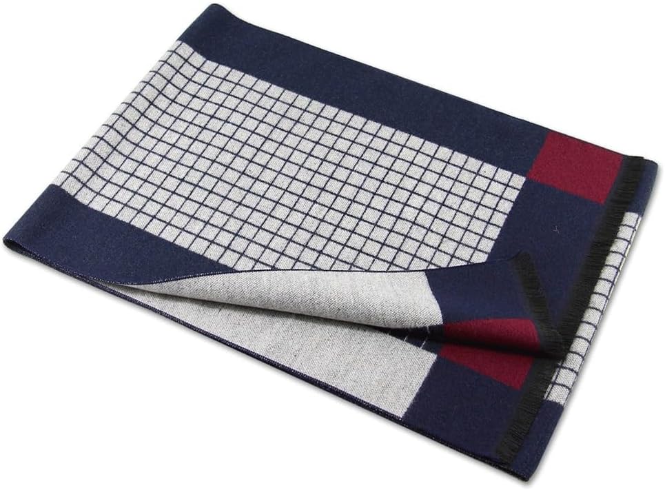 Men's warm scarf, autumn and winter warmth, men's business