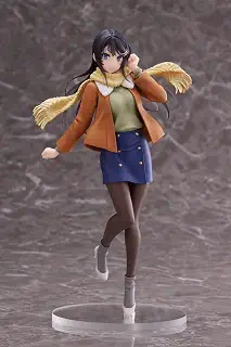 Myskey Rascal Does Not Dream of Bunny Girl Senpai フィギュア 桜島麻衣 PVCアニメフィギュア マルチカラー (冬服Ver.)