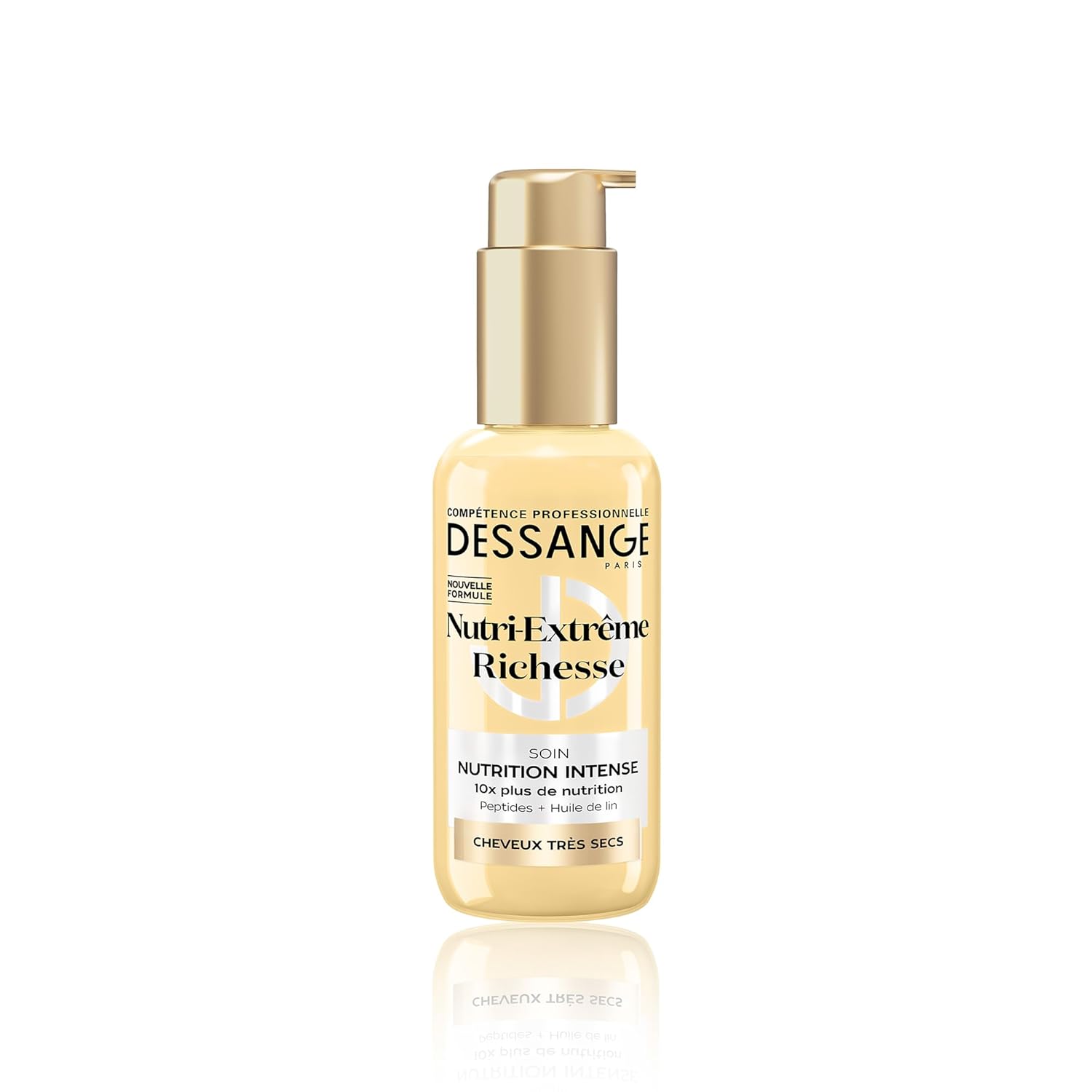 DESSANGE Nutri-Extreme Richesse Intense Nutrition Hair Treatment, 10x Nourishing Formula with Peptides and Flax Oil, for Very Dry Hair 110ml