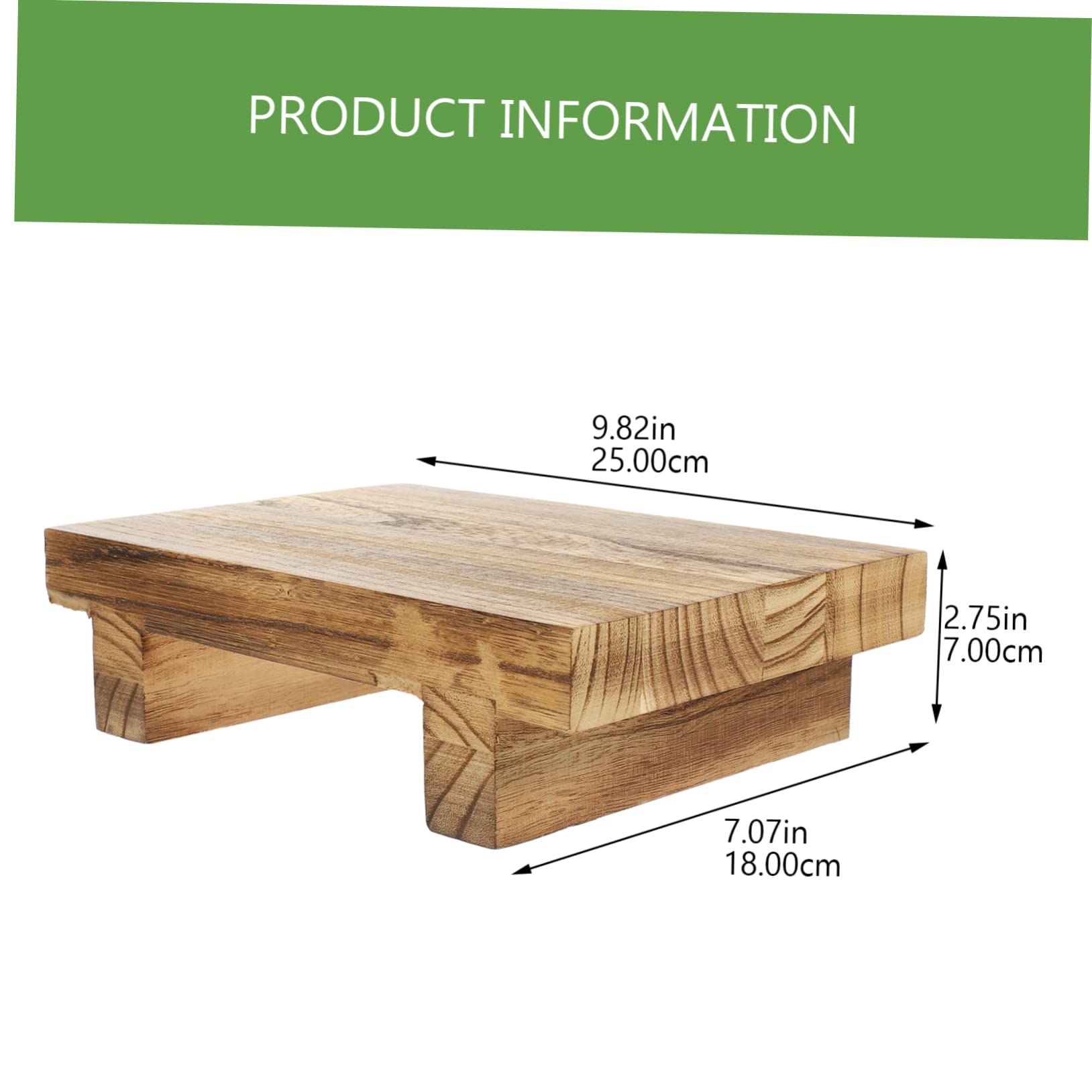 SEWACC Retro Wood Stool Small Footstool Boys and Girls Stepping Stool Home Storage Bracket Wooden Furniture