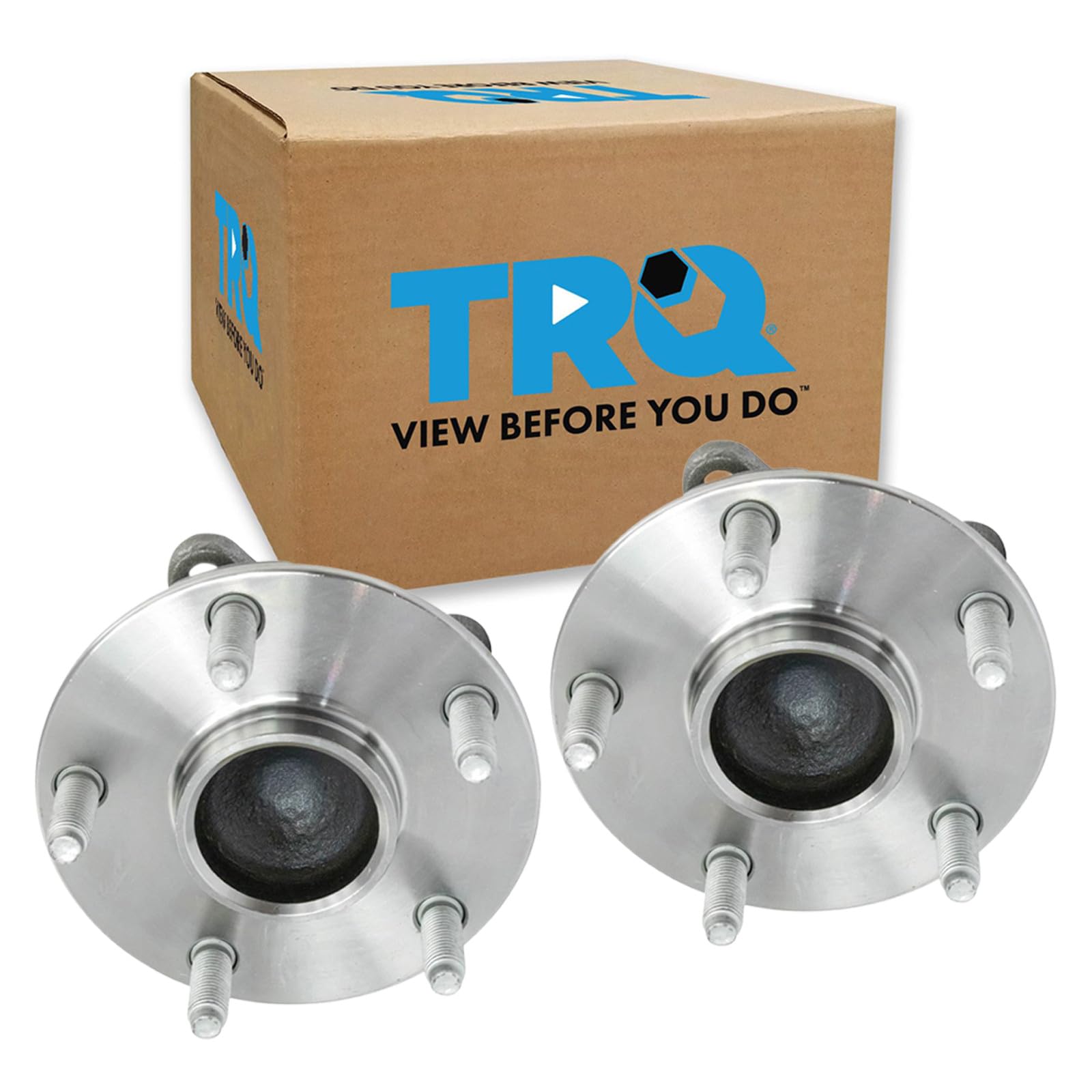 TRQ Front Wheel Bearing and Hub Assembly Set 2 Piece