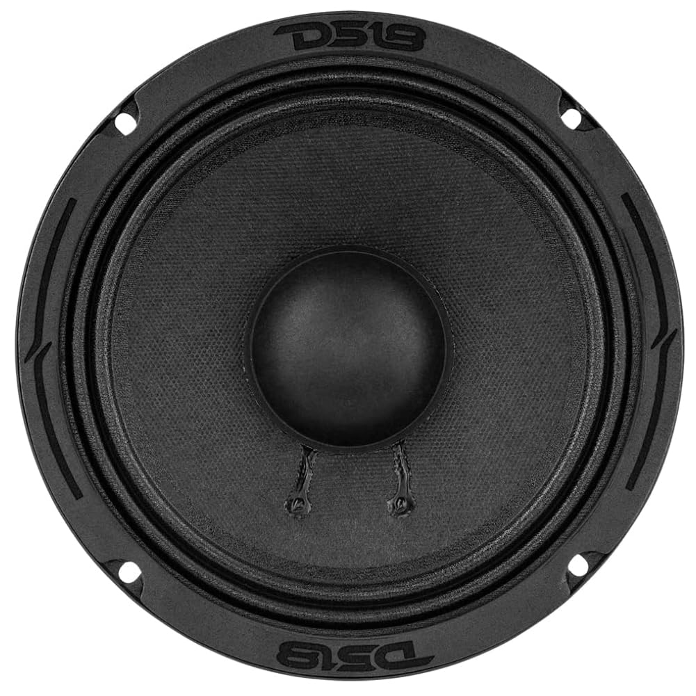 KIT Set pour DS 18 6PRO300MB-4 1 Haut-Parleur Mid Bass Professionnel mesurant 16,5 cm 165 mm 6,5" de diamètre, 150 Watts rms et 300 Watts Max, 4 ohm, sensibilité 96 DB, pour Voiture, 1 pièce + faston