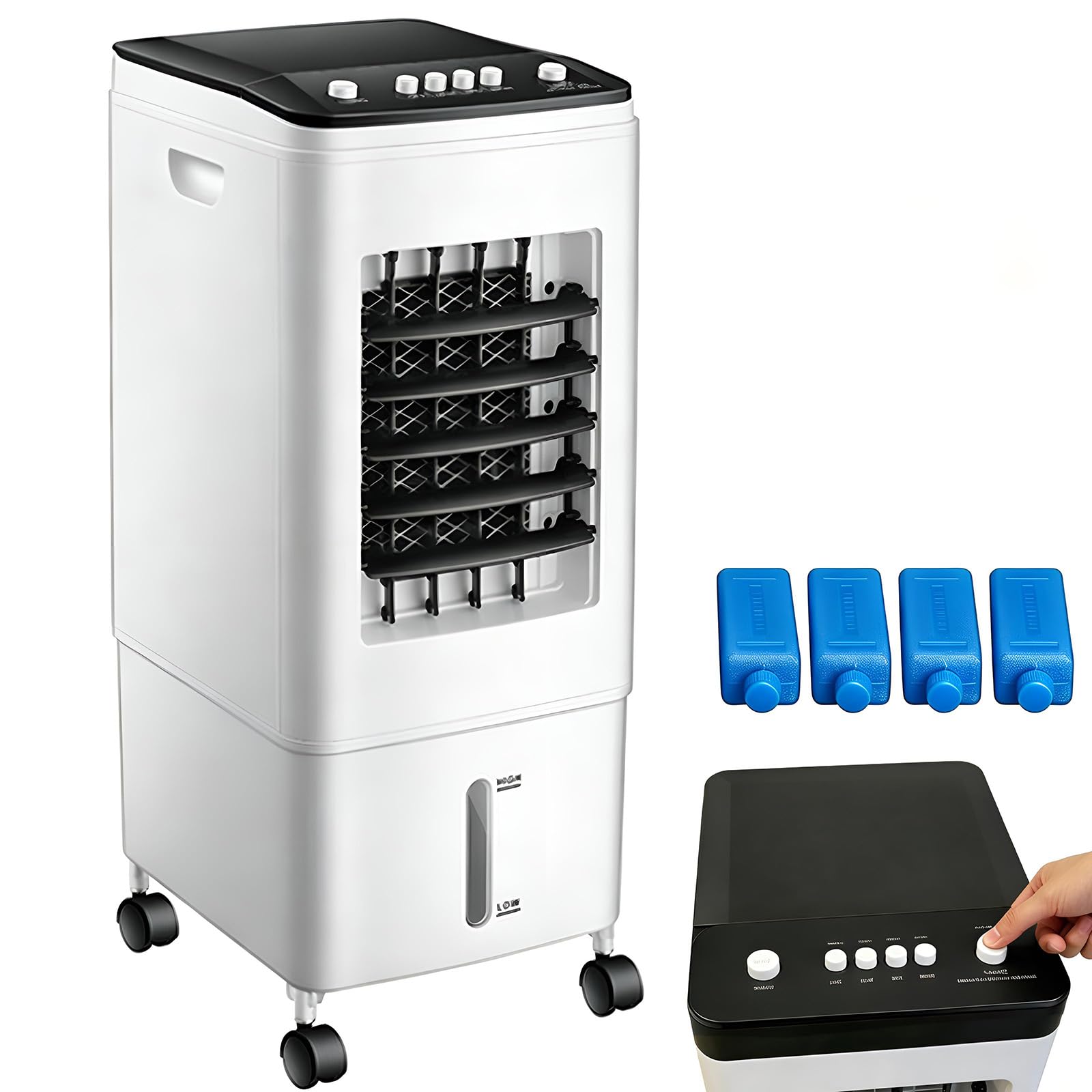 6L Portable Air Conditioner Fan 3-in-1 Room Cooler(Mechanical version)