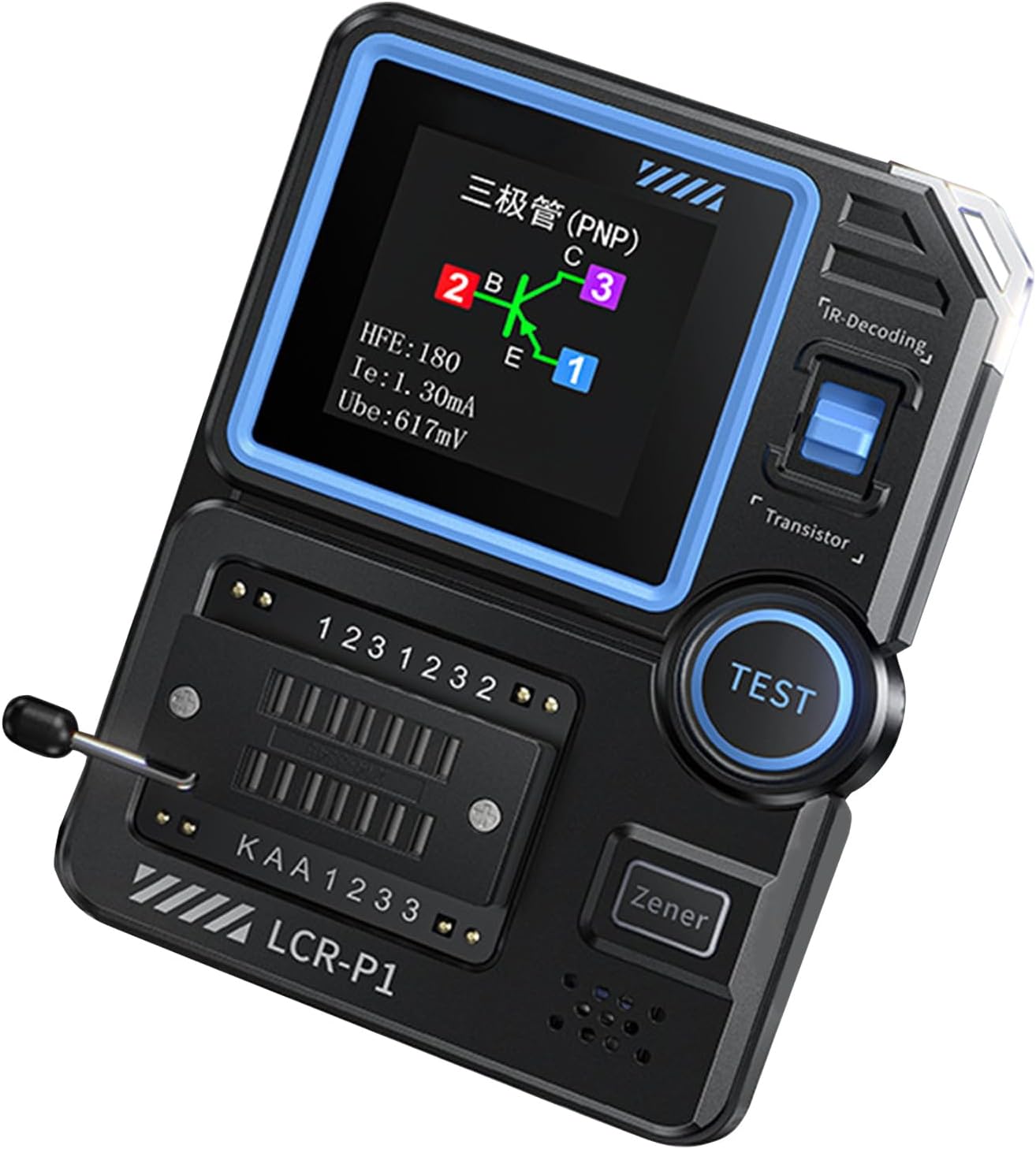 Diode Triode Capacitance Resistance Battery Mosfet Tester Transistor Tester Multimeter Electronic Component Tester