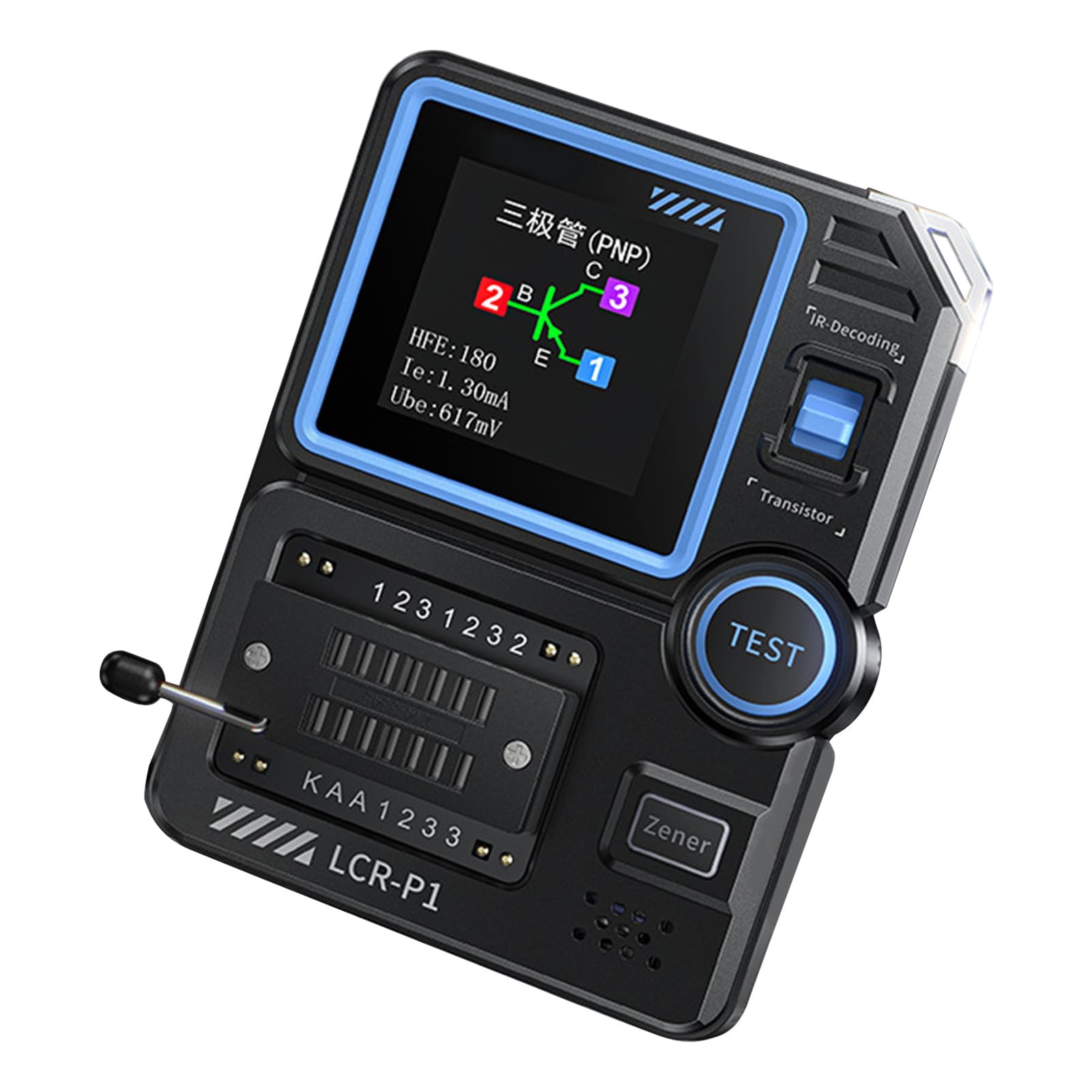 Medidor multifunción de componentes electrónicos, detector automático, transistor, multímetro, diodo, probador multifuncional