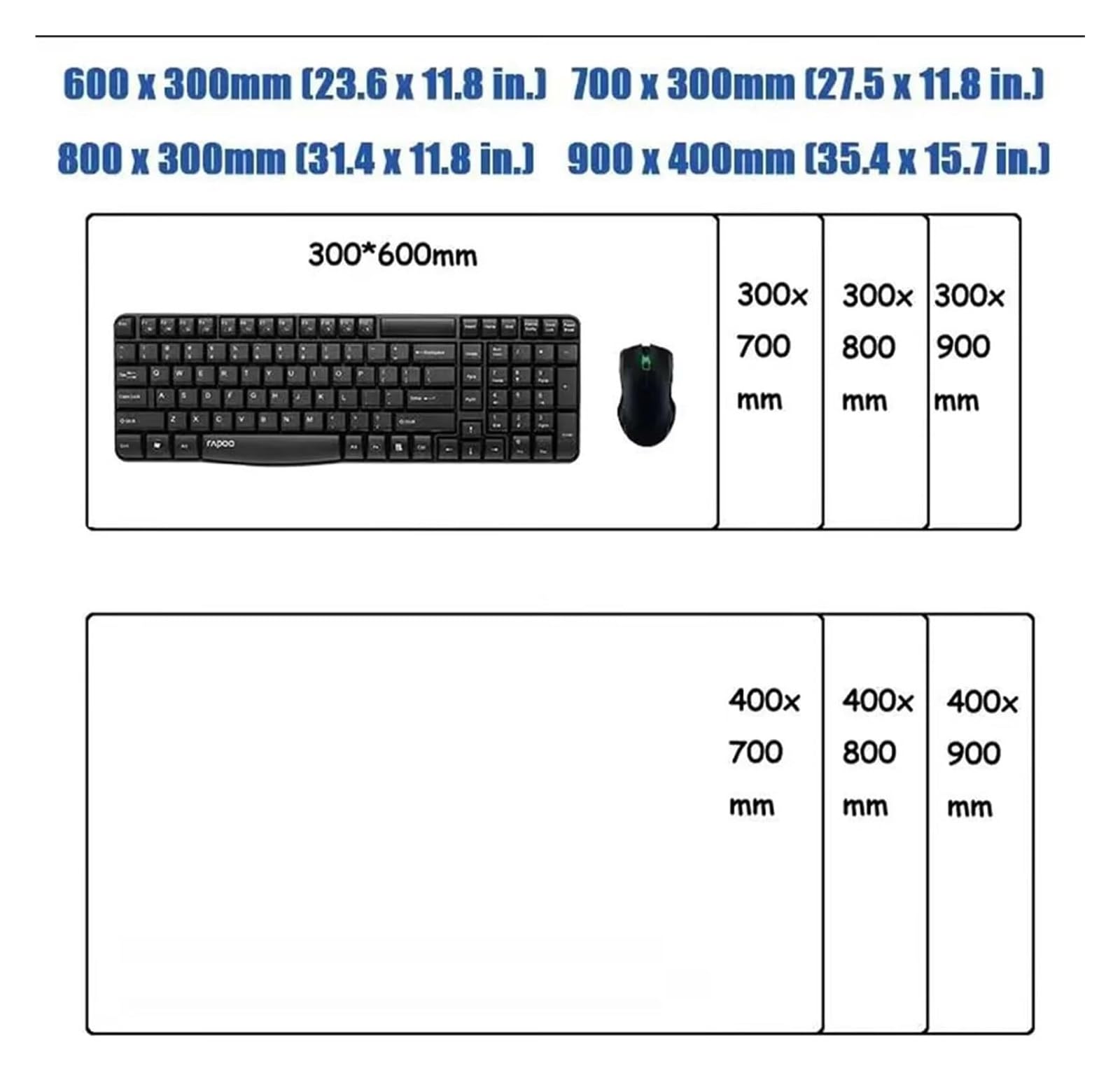 Podkładka pod mysz, Krajobrazowa podkładka w kształcie łabędzia, antypoślizgowe gumowe biurko do laptopa(3mm,700x300mm)
