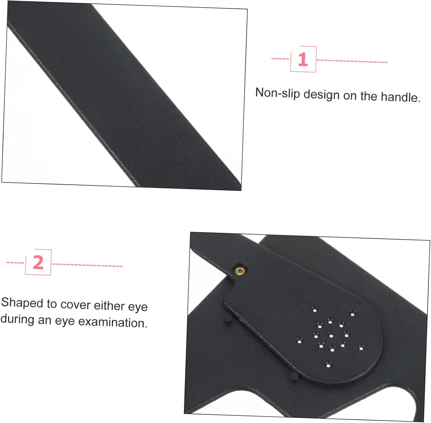 Alipis Eye Patch Professional Blindfold for Eyesight Testing Slip Design Solid Color Eye Occluder for Eye Chart Exams Suitable for Pediatric Occlusion