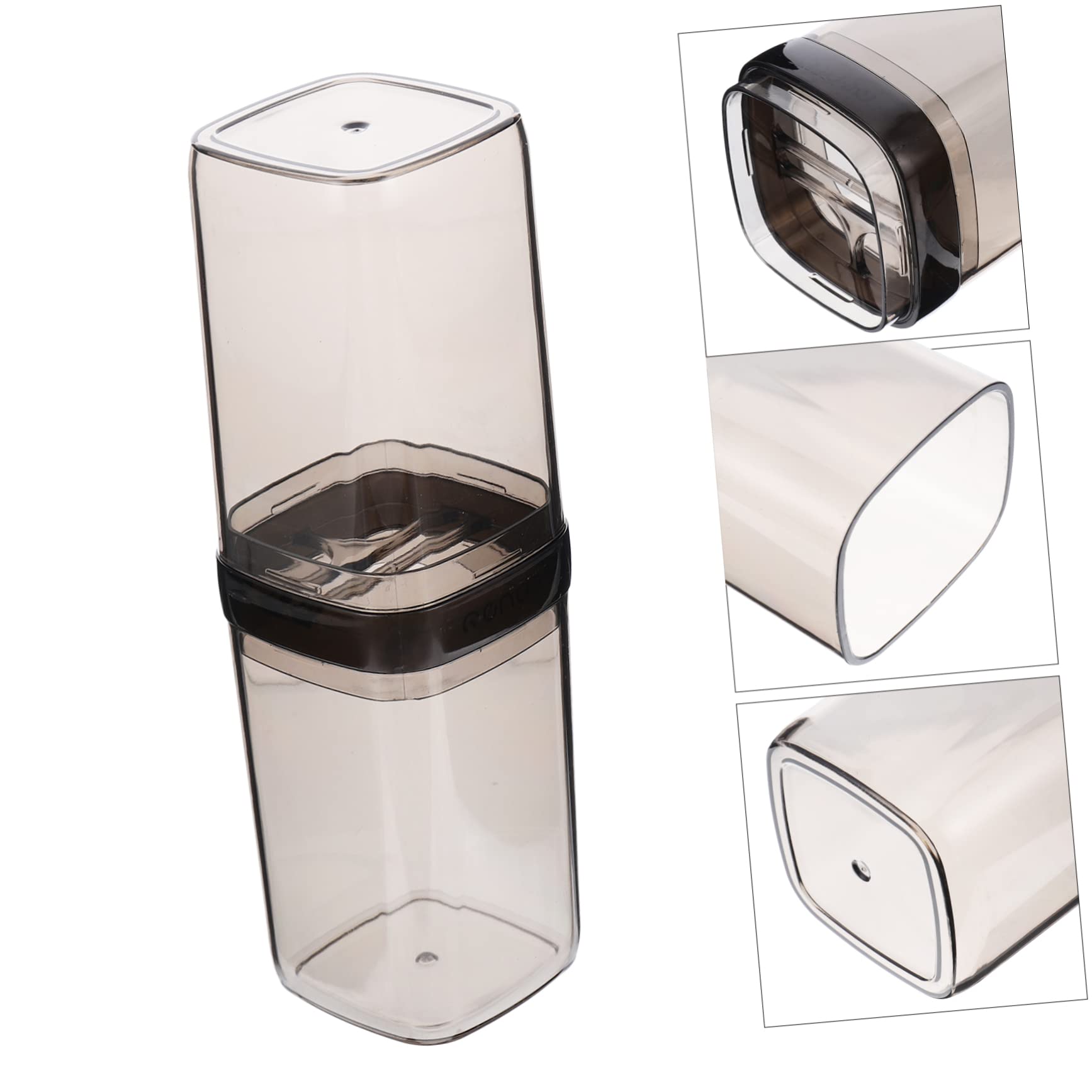 PACKOVE 3 Pezzi Porta Spazzolino e Dentifricio Portatile per Orale Design Compatto e Pratico per Viaggi Organizzatore per Spazzolini e Dentifrici Facile Aprire e Chiudere Mantiene Puliti e