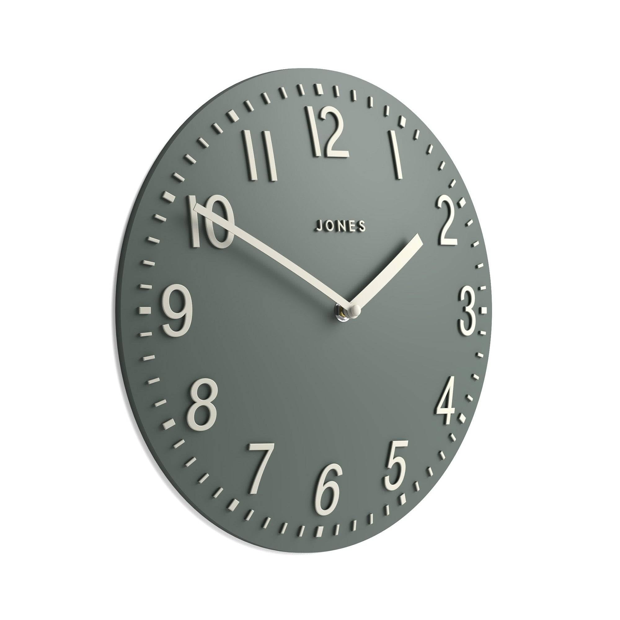 Jones Clocks Green Jones Clocks® Chilli Wall Clock | Modern Convex Clock | 30Cm | | Contemporary Charm, Ideal For The Kitchen, Living Room, Office Or Bedroom