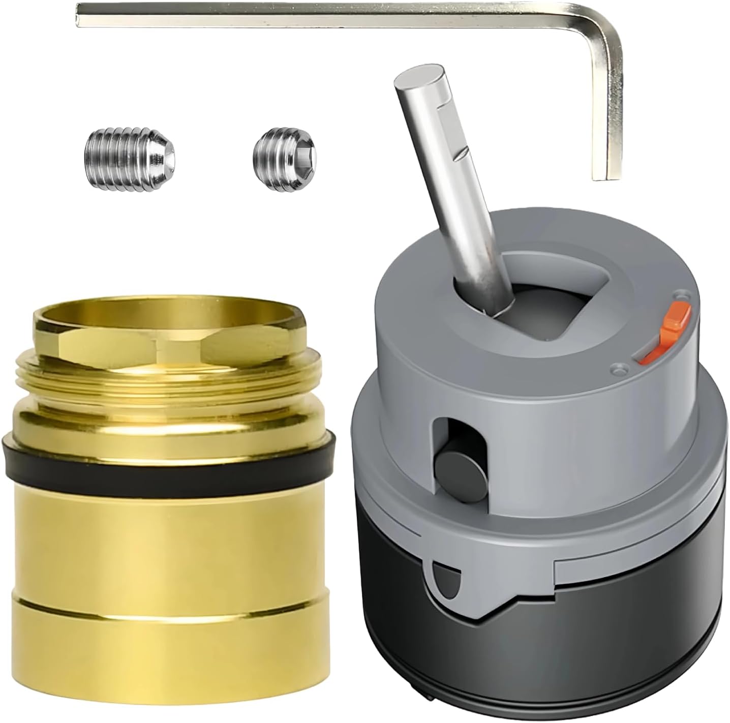 RP50587 Cartridge to Fix Leaks for Delta Single Handle Kitchen & Bathroom Faucets - Replacement for 36mm DIAMETER Seal Models, Includes RP51503 Bonnet Nut