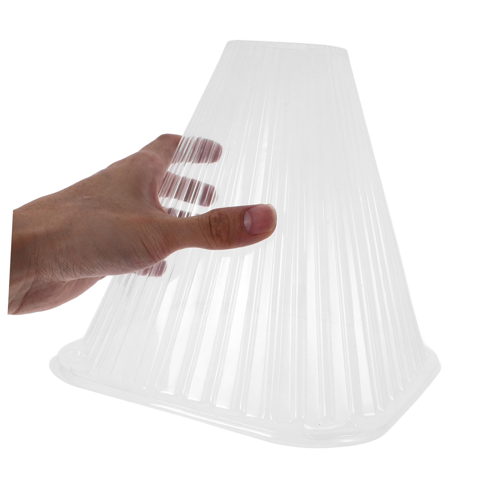 Cloche de Jardin Conique en Pet 10 Pcs pour Protection Antigel des Plantes et Fleurs, Facile à Installer, pour Jardinage Extérieur et Intérieur