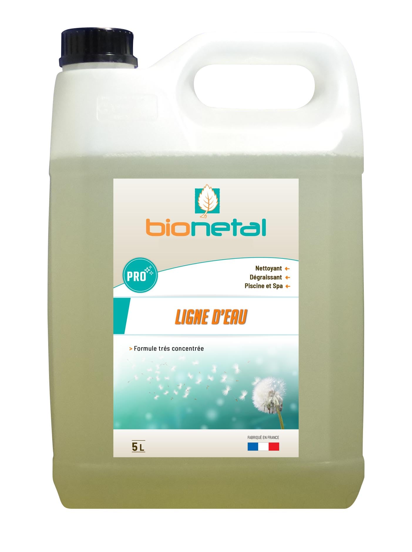 Nettoyant Ligne d'eau Piscine 5L – Puissant et Écologique – Élimine Rapidement Les Graisses et Dépôts