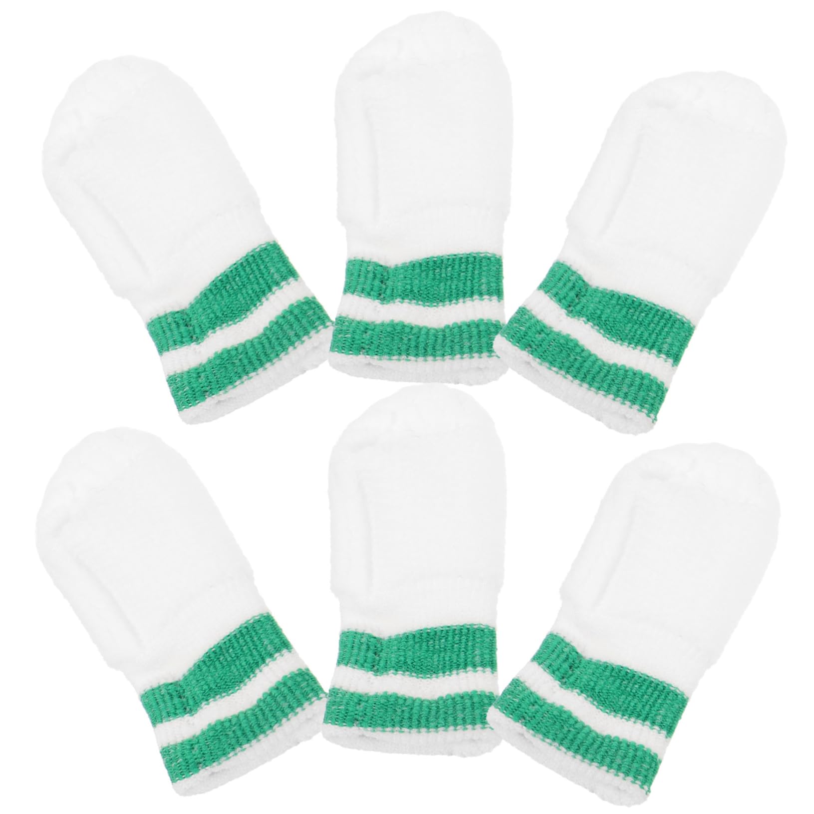 Toddmomy 6-Pack Dog Finger Toothbrush Gentle Nylon Bristles for Dog Grooming Brushing Doggy Oral Care Kit Pet Cleaning Gloves for Dogs Cats