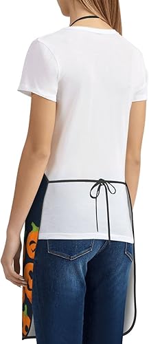 Miniatura 4 de Delantales de Halloween para mujeres, decoraciones de calabaza de Halloween para hombres, parrilla, cocinero, cocina, delantal de otoño, regalos