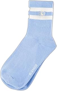 El Ganso Calcetín Algodón Midi Rayas Azul Claro