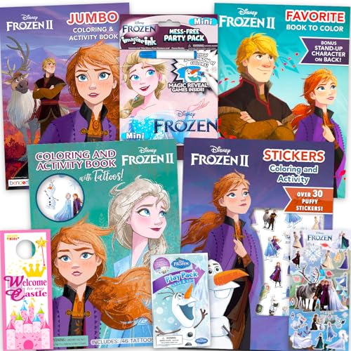 Coloriage Reine des Neiges Disney pour occuper les enfants en voyage et à la maison