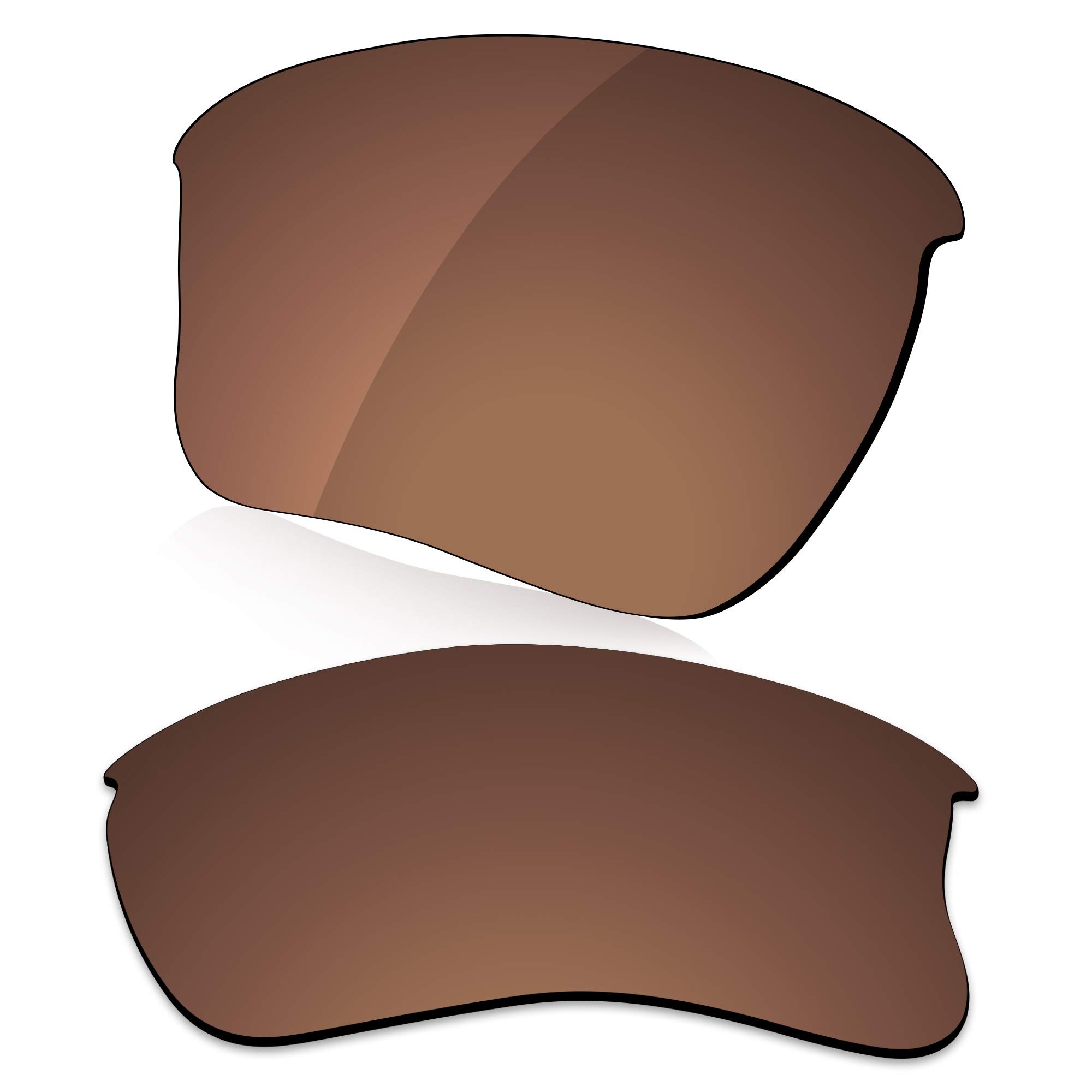 LenzReborn Polarized Lens Replacement for Oakley Half Jacket XLJ Sunglass - Rust Brown - Polarized