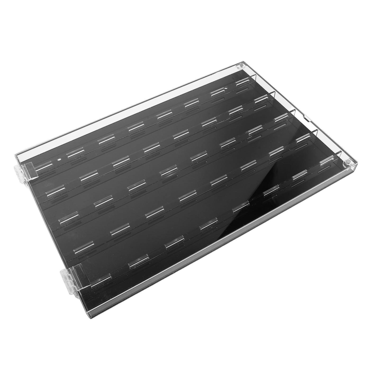 Toyvian Przezroczysty Organizer Kostki Do Gitary z Przegródkami Ścienny Uchwyt Piórka Akustyczne i Elektryczne Kompaktowe Etui Do Przechowywania Kolekcji dla Muzyków i Miłośników Muzyki