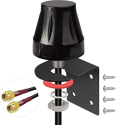 Miniatura 2 de Bingfu 4G LTE SMA macho MIMO antena al aire libre soporte fijo montaje en pared impermeable antena para 4G LTE Wireless CPE router Hotspot celular