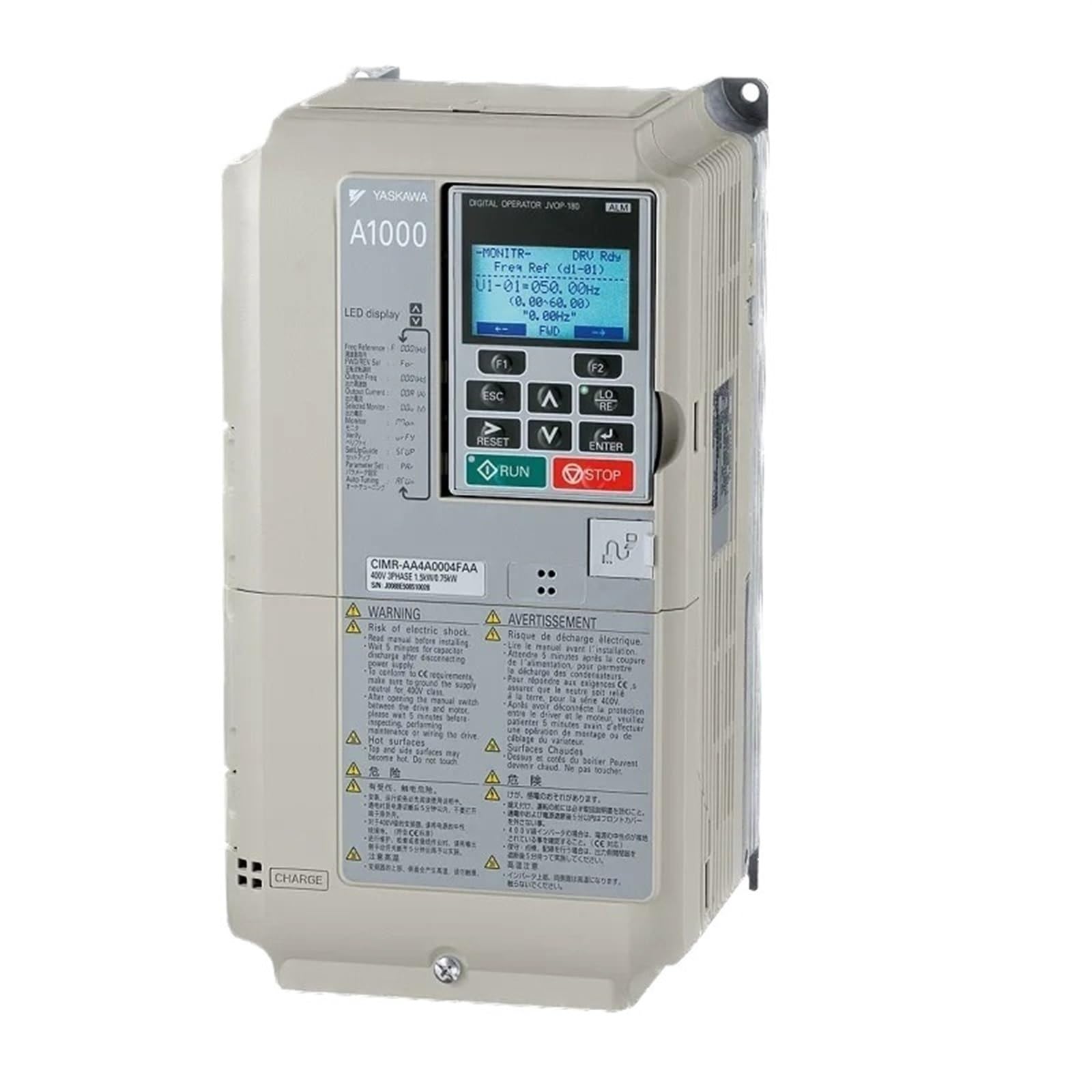 SSDXFJZR CIMR-AB4A0009FBA CIMR-AB4A0011FBA 3.7kw 5.5kw 460V A1000 VFD Inverter AC Drive Frequency Converter(CIMR-AB4A0011FBA)