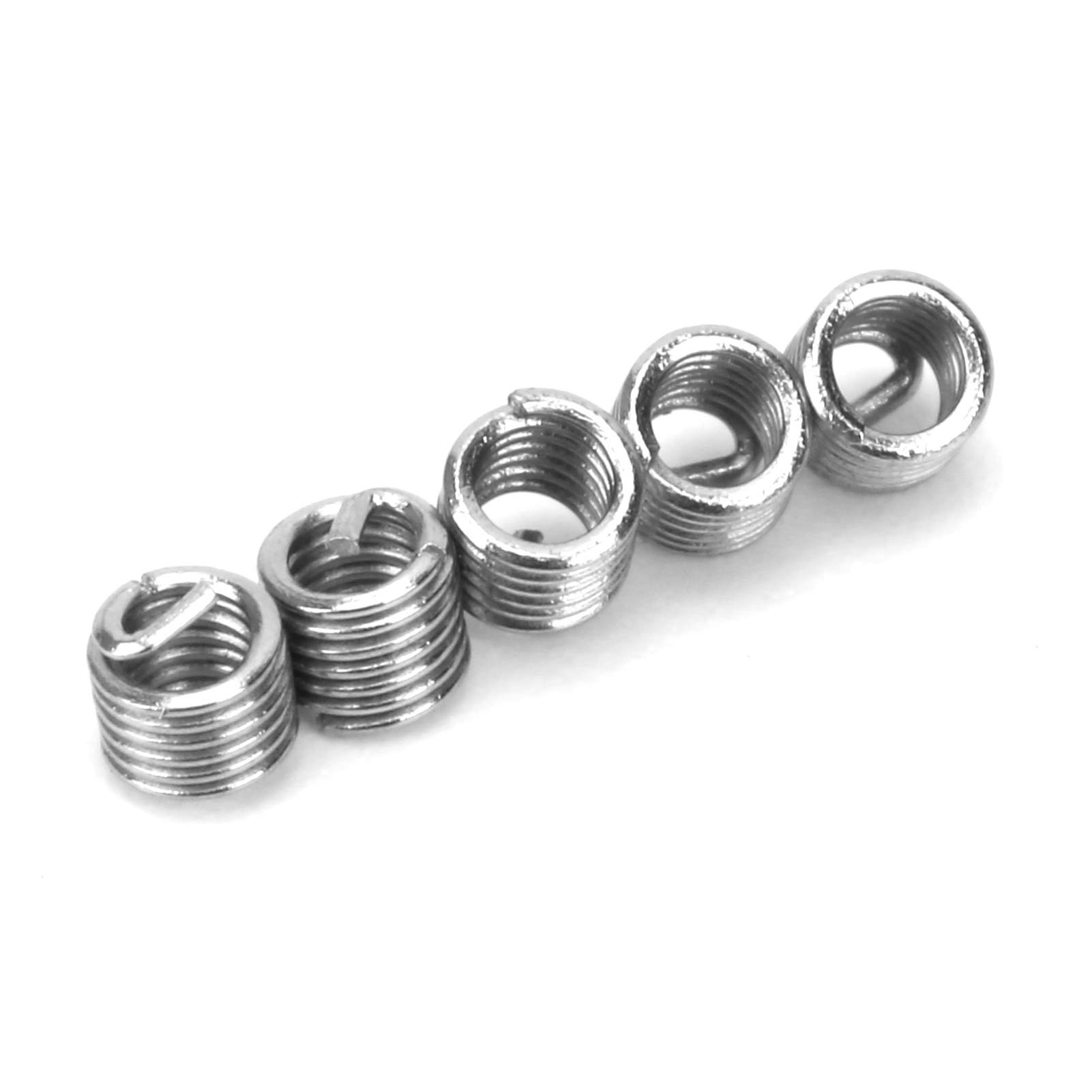 Inserto per riparazione filettatura, Manicotto filettato in acciaio inossidabile M1.6 X 0.35 da 20 pezzi for metallo, kit metrico for mobili for macchinari automatici(3D)