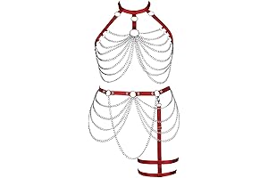 Plus Size Bondage Body Harness Bra Cage Lingerie Set