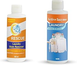 Active Enzyme Laundry Stain Remover for Clothes, Sofas & Cars, Removes Tough Stains, Spot Cleaner, 100ml. pack of 2