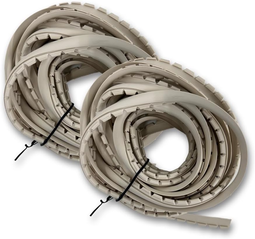 Sommerfeld's 50 Feet of Off White Rubber Glass Retainer for Woodworking Glass Panel Doors on Cabinets