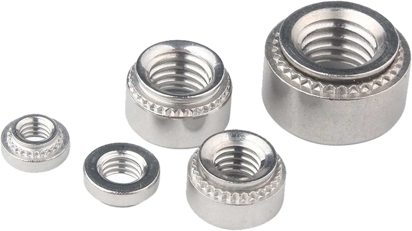 YANGQI yaoqijie Self Clinching Nuts CLS-M2 M2.5 M3 M4 M5 M6 M8 M10-0,1,2 Stainless Steel Pressure Riveting Nut Press Nut Lasting (Size : CLS-M4-1 (150pcs))