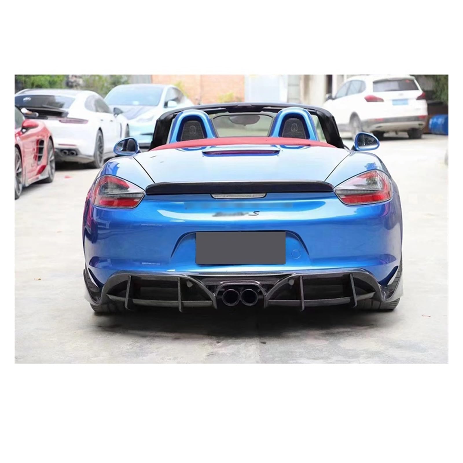 Amazon | 981用カーボンファイバー/ FRPリアディフューザーバンパー