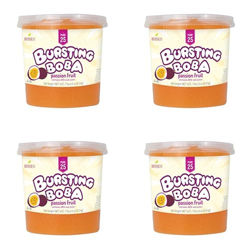 Bossen Bursting Boba Pure25 (maracuyá, 30 libras (paquete de 4))