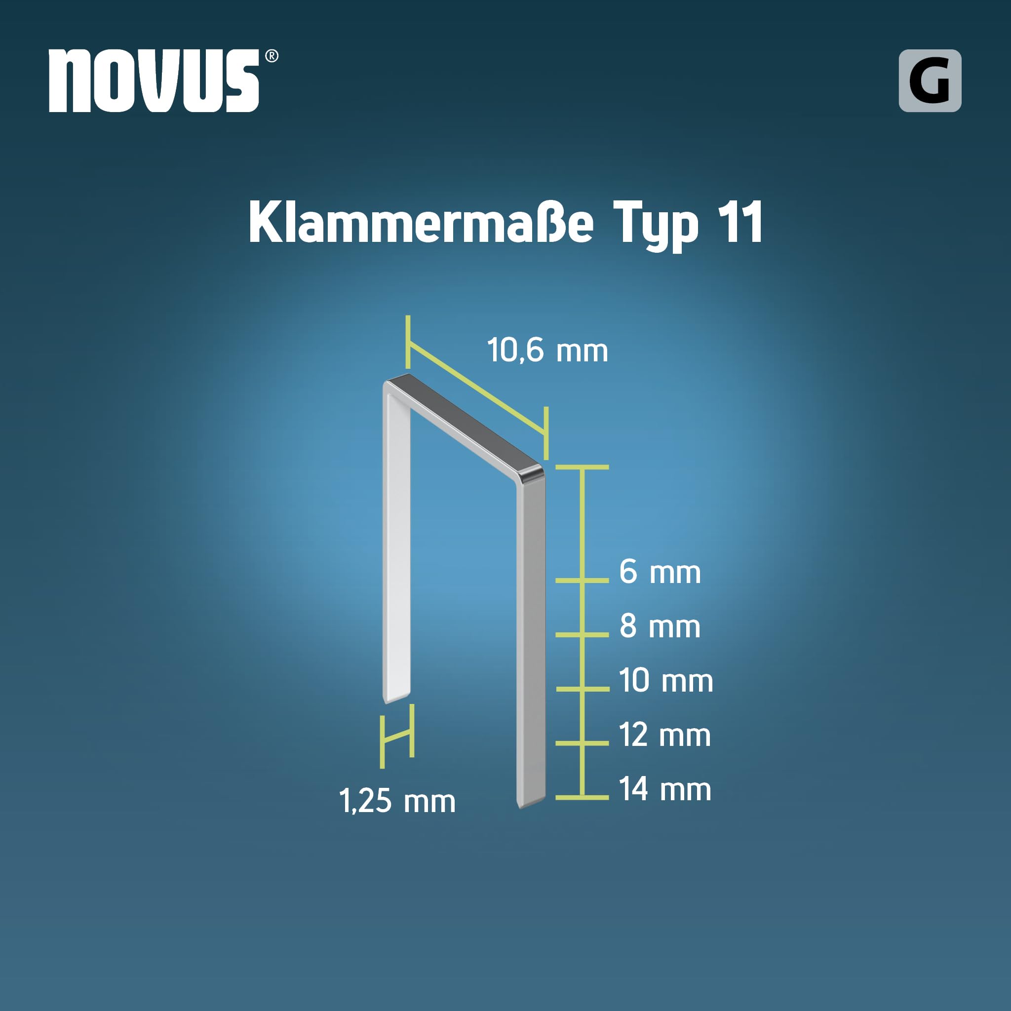 Novus Tools 12mm Flat Wire Staples for Hammer Tackers, 5000 Type 11/12 Staples, Bulk Packing, Films and Cardboard Staples