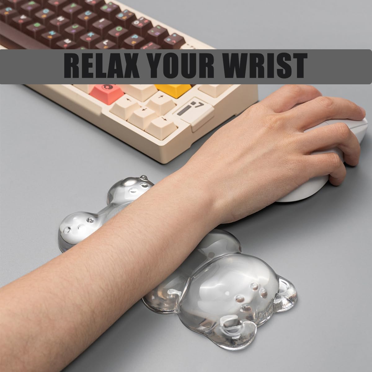 Gel Mouse Wrist Rest, Cute Star Silicone Mouse Wrist Rest - View #9