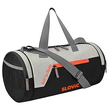 Slovic Gym Bag for Men | Bag for Traveling & Sports | Unisex Duffel Bag for Gym with Separate Shoe Compartment & Adjustable Straps | 25 LTR Travel Bag