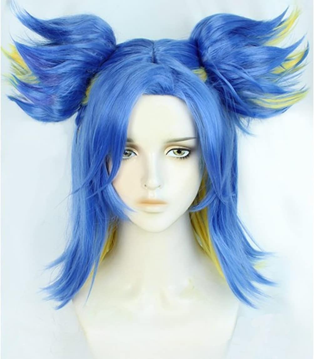 Amazon.co.jp: コスプレ ウィッグ ネオン neon かつら カツラ 青