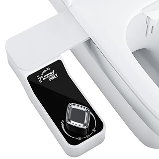 Bidet Attachment for Toilet - A Non-Electric Self Cleaning Water Sprayer with Adjustable Water Pressure, Ultra-Slim Bidet Attachment, Rear and Feminine Wash, Angle Control & Easy Home Installation - Amazon product rated Grade A