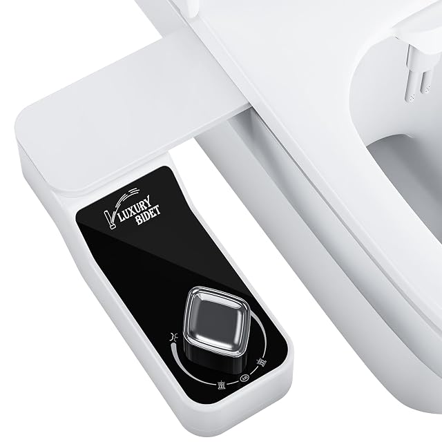 Bidet Attachment for Toilet - A Non-Electric Self Cleaning Water Sprayer with Adjustable Water Pressure Ultra-Slim Bidet Attachment