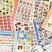 700+Kawaii Japanese Stickers for Journaling Supplies, 30 Sheets Deco Cartoon Korean-Style M5 Sticker Book for Scrapbooking, Junk Journal Supplies, Planner, DIY Crafts (Wish)
