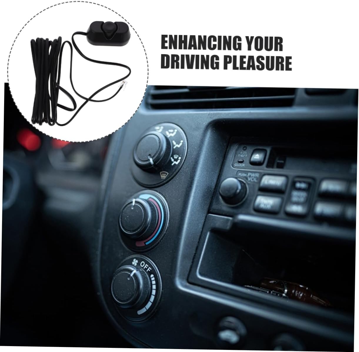 ULTECHNOVO 2pcs Subwoofer Volume Control Knob Remote Amplifier Controller for Car Audio Easy Install Driving Conditions