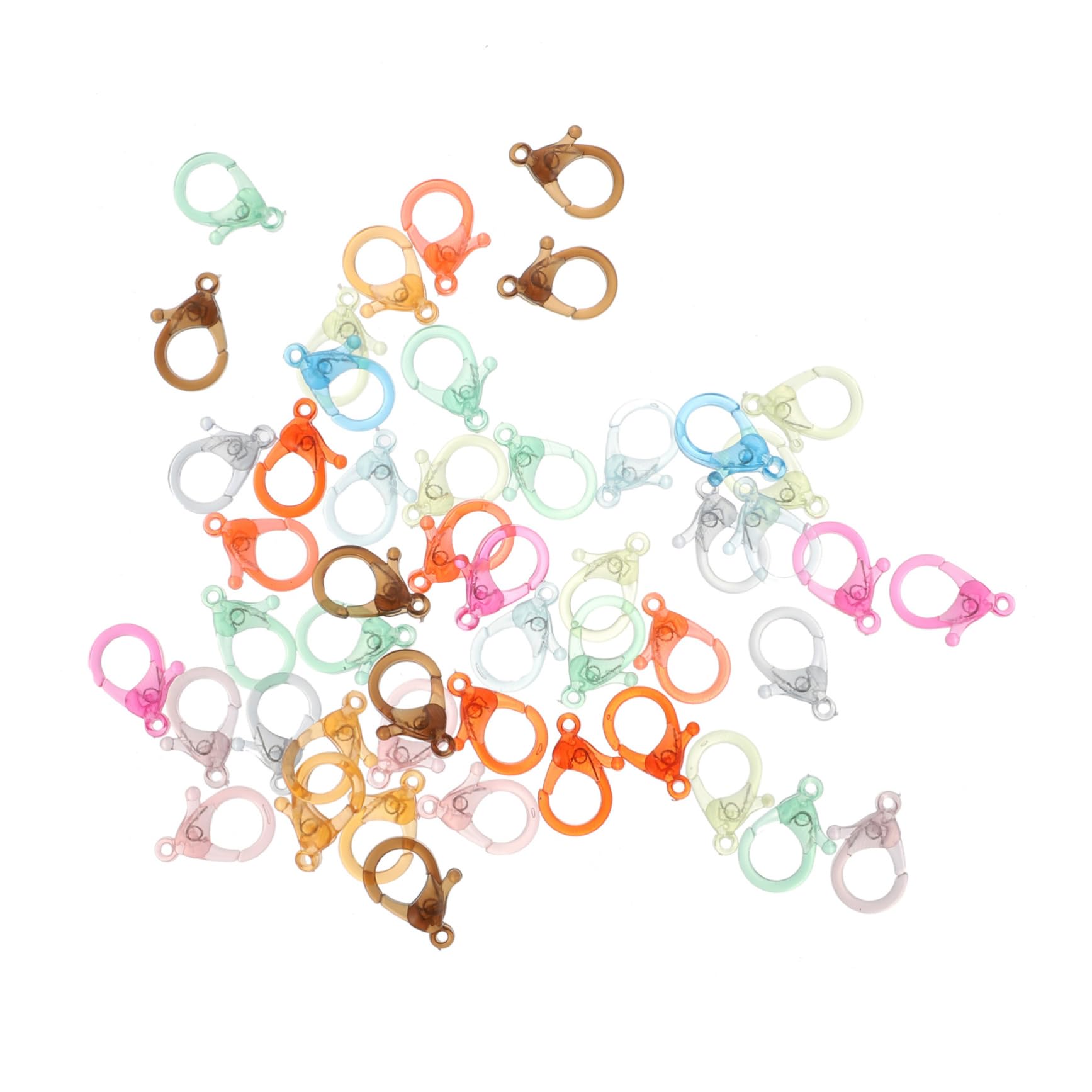 LALAFINA 250stücke Bunte Kunststoff-lobster-clips Robuste Schlüsselanhänger-haken Für Diy Bastelprojekte Claw Clasp Für Schmuckherstellung Und Kreative Anwendungen