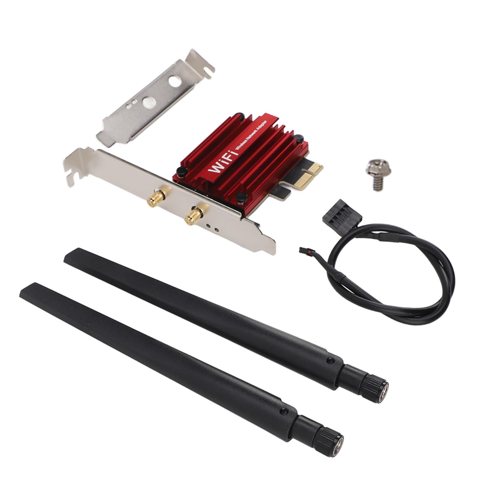 Generic Scheda WiFi 6 Wireless PCIE AX210 con Bluetooth 5.3, Scheda WiFi PCIE a 3 Bande Ad Alta velocità 5374 Mbps per PC Desktop, Forte compatibilità per 10 11