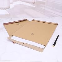 Vista 9 de 10 sobres de cuerda de papel kraft A4 con refuerzo, carpetas de archivos, facturas, bolsa organizadora de archivos con cierre de cuerda de botón