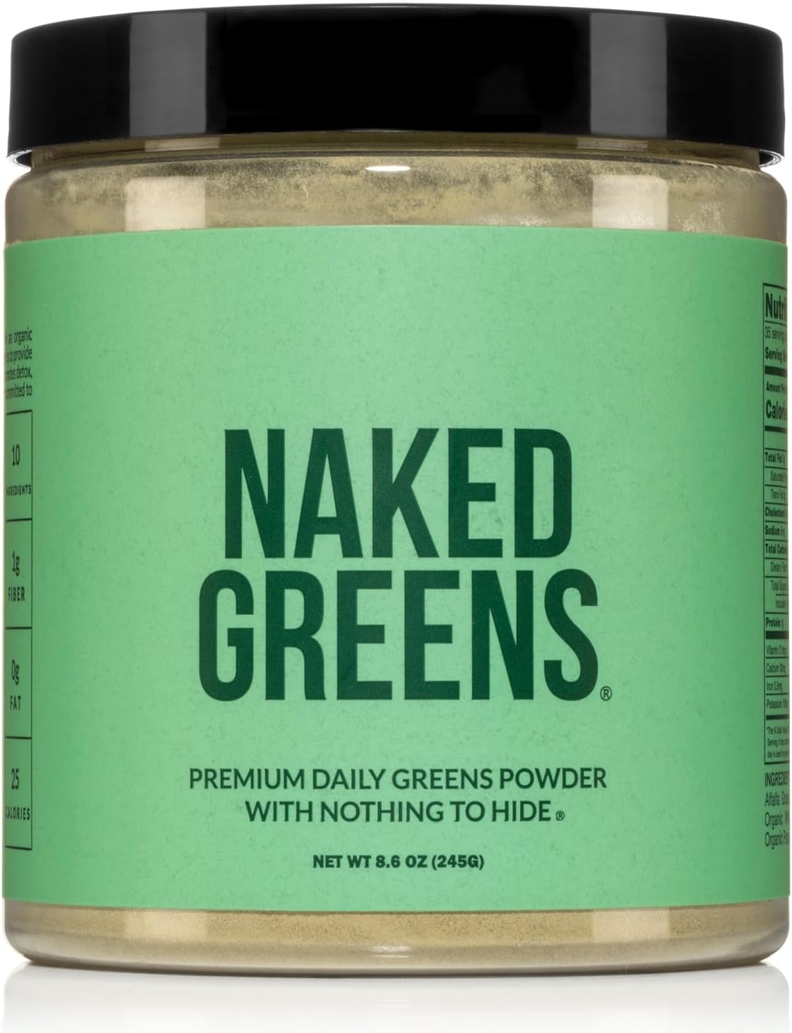 Nutrition Super Greens Powder Greens Supplement - Only 10 Premium Ingredients - Vegan, Non-GMO, Prebiotic and Probiotic - 35 Servings